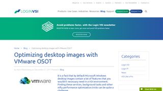 Optimizing desktop images with VMware OSOT - Login VSI