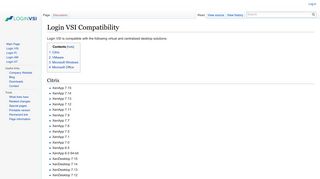 Login VSI Compatibility - Login VSI Documentation
