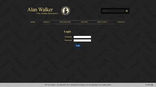 Login - Alan Walker Fine Antique Barometers