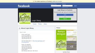 Login Wang | Facebook