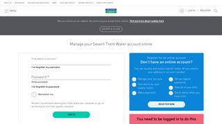 Login | Severn Trent Water
