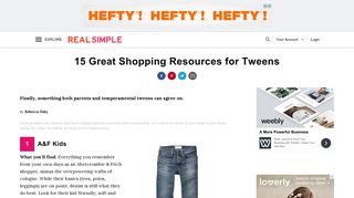 15 Great Shopping Resources for Tweens | Real Simple