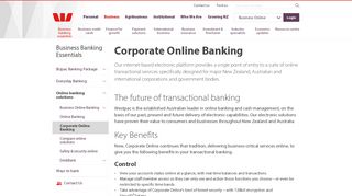 Corporate Online Banking - Westpac NZ