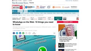 WhatsApp on the Web: 10 things you need to know - The Economic ...