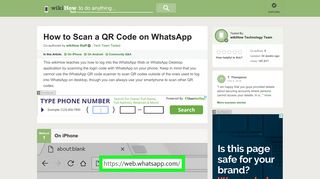 How to Scan a QR Code on WhatsApp: 14 Steps (with Pictures)