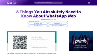6 Things You Absolutely Need to Know About WhatsApp Web