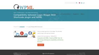 Compatibility between Login Widget With Shortcode plugin and WPML