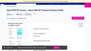 Akun WIFI ID Te.doc - Course Hero