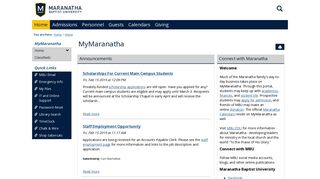 MyMaranatha - Maranatha Baptist University