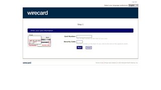Register Your Card for online access - Wirecard