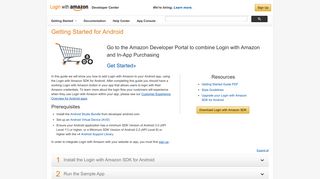 Android - Login with Amazon Developer Center