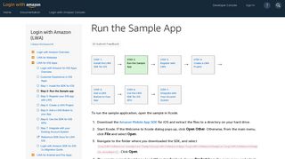 Run the Sample App | Login with Amazon - Amazon Developer