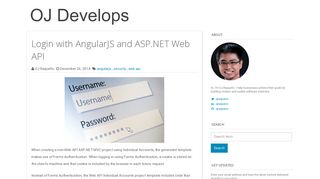 Login with AngularJS and ASP.NET Web API | OJ Develops by OJ ...