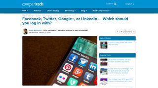 Should you login with Facebook, Google, Twitter, or LinkedIn?