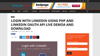 Login with LinkedIn using PHP and LinkedIn oAuth API Live Demo ...