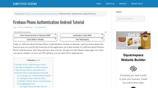 Firebase Phone Authentication Android Tutorial - Simplified Coding