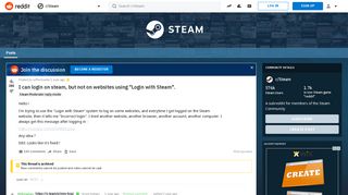 I can login on steam, but not on websites using 