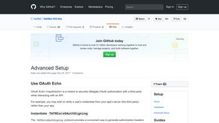 Advanced Setup · twitter/twitter-kit-ios Wiki · GitHub