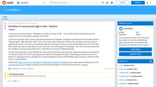 Workflow to Launch and Login to Site - Solution : workflow - Reddit