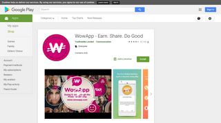 WowApp - Earn. Share. Do Good - Apps on Google Play