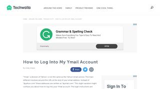 How to Log Into My Ymail Account | Techwalla.com