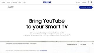 Samsung Smart TV | Watch YouTube on Smart TV | Samsung ZA ...