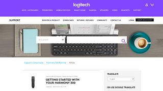 Getting started with your Harmony 300 - Logitech Support