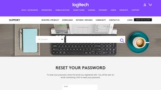 Forgot Password - Logitech Support