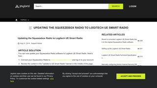 Updating the Squeezebox Radio to Logitech UE Smart Radio