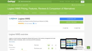 Logiwa WMS Pricing, Features, Reviews & Comparison of Alternatives ...