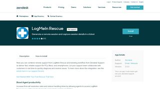 LogMeIn Rescue App Integration with Zendesk Support