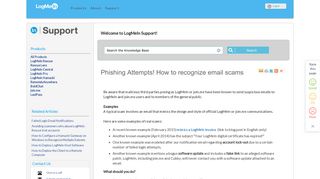Phishing Attempts! How to recognize email scams - LogMeIn Support