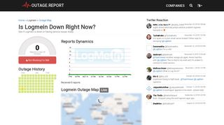 Logmein Down? Service Status, Map, Problems History - Outage.Report