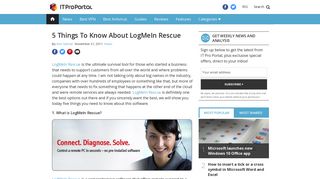 5 Things To Know About LogMeIn Rescue | ITProPortal
