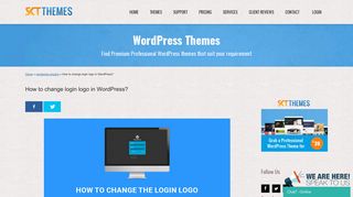 How to change login logo in WordPress? - SKT Themes