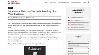 5 Awesome Websites To Create Free Logo For Your Business