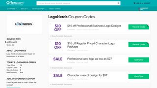 $10 off LogoNerds Coupons & Promo Codes 2019 - Offers.com
