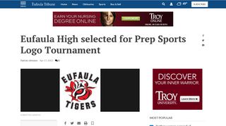 Eufaula High selected for Prep Sports Logo Tournament | News ...