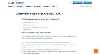LogRhythm Single Sign On FAQ | LogRhythm
