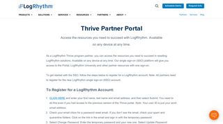 Thrive Partner Portal | LogRhythm