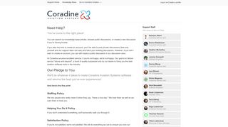 Coradine Aviation Support: Welcome