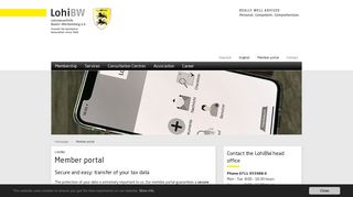 LohiBW | Member portal | Lohnsteuerhilfe Baden-Württemberg e.V.