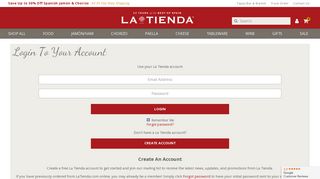Account Login - La Tienda