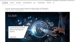 LoJack Announces New Point of Sale App for Dealers - LoJack