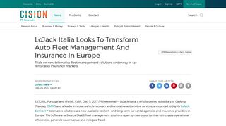 LoJack Italia Looks To Transform Auto Fleet Management And ...