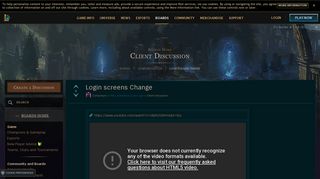 Login screens Change - Boards - League of Legends