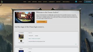 And the singer of the Diana login screen is.. - League of Legends ...