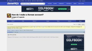 How do I make a Korean account? - League of Legends Message ...