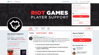 Riot Games Support (@RiotSupport) | Twitter