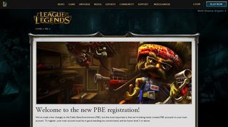 PBE Signup | League of Legends